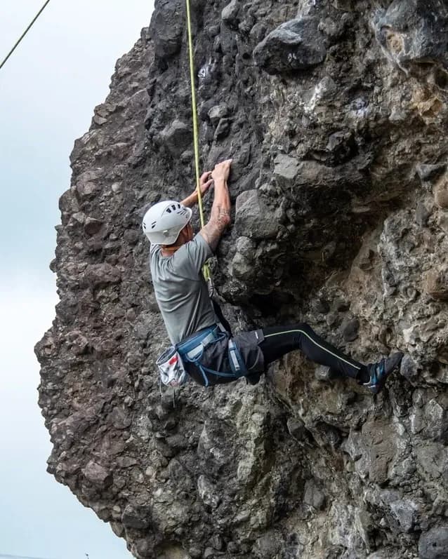 Rock climbing with Adjara Peak 3