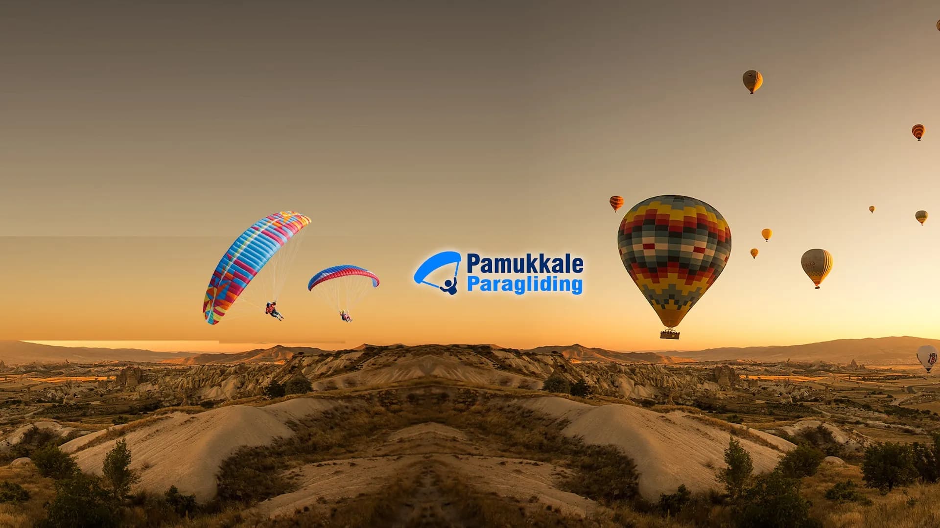 Pamukkale Hot Air Balloon & Pamukkale Paragliding-White Paradise Travel
